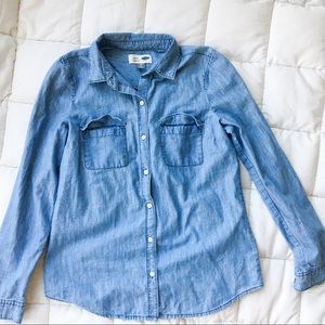 Old Navy Chambray Button Up Shirt